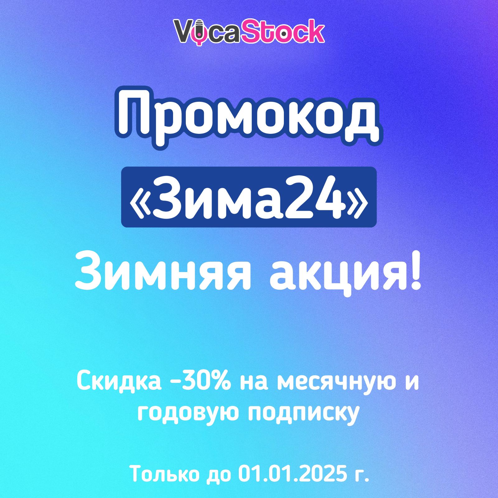 Зимняя акция на VocaStock!